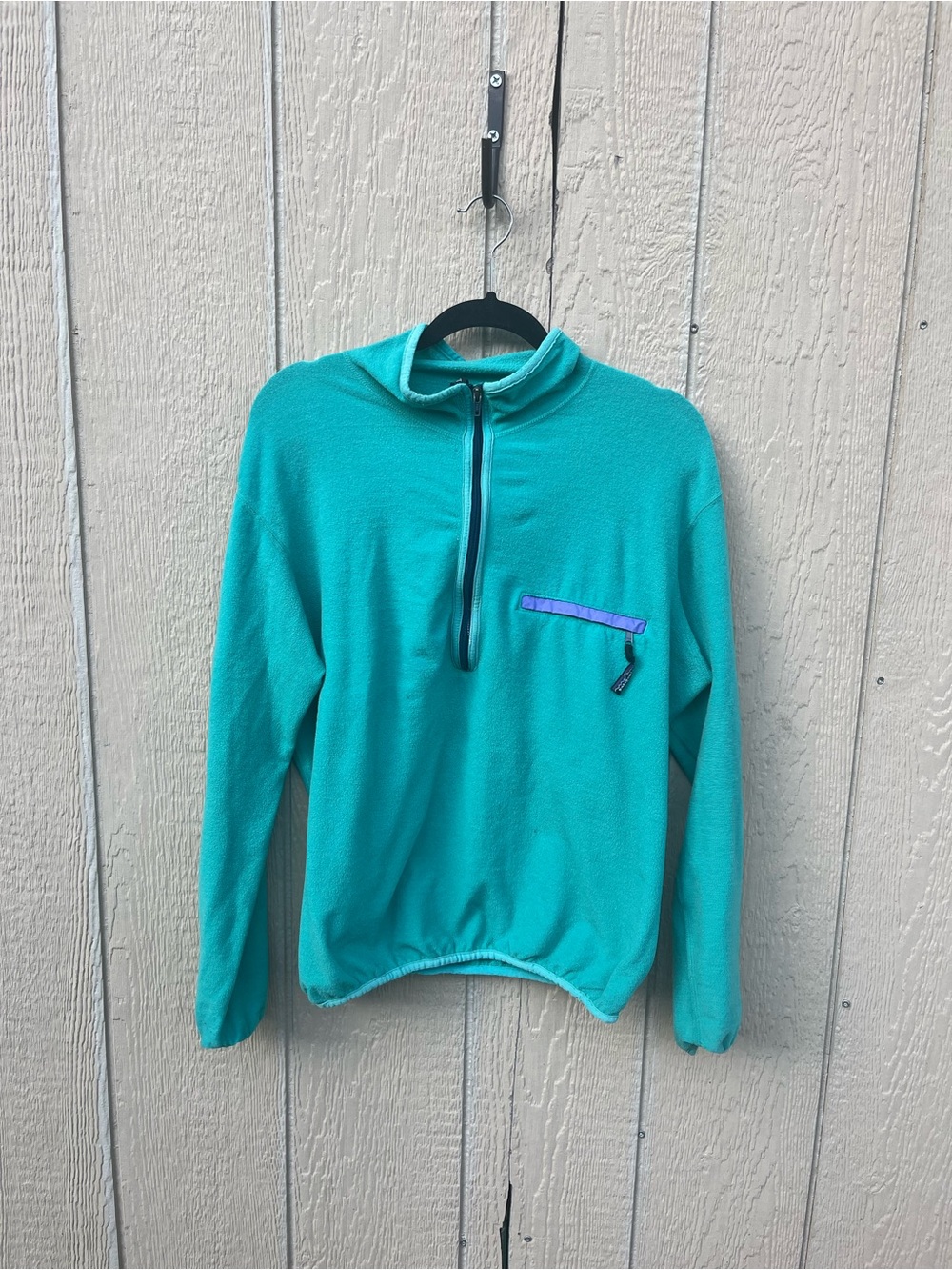 VINTAGE PATAGONIA SYNCHILLA SWEATSHIRT TURQUOISE PULLOVER Size Large